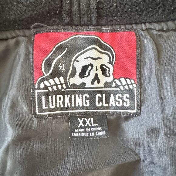 Lurking Class By Sketchy Tank Solid Black Hoodie Jacket Urban Men's Size XXL - Picture 13 of 16